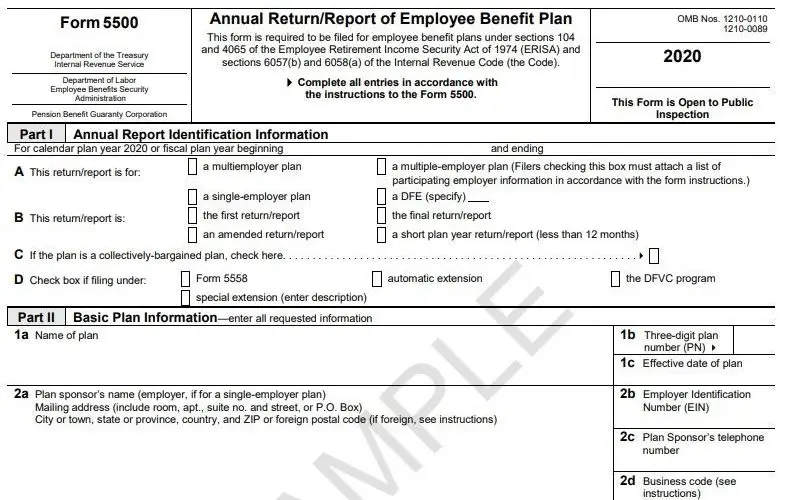 Reporting & Disclosure Requirements for ERISA - Accounting Portal